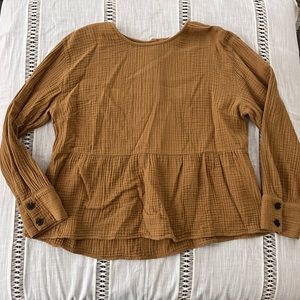 Madewell mustard long sleeve